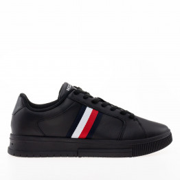 Мужская обувь Tommy Hilfiger Supercup Stripes Leather Ess FM0FM04895-BDS - черные