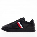 Мужская обувь Tommy Hilfiger Supercup Stripes Leather Ess FM0FM04895-BDS - черные