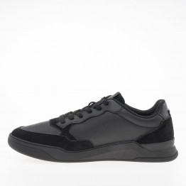 Мужская обувь Tommy Hilfiger Elevated Cupsole Leather Trainers FM0FM04929-BDS - черные