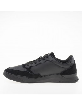 Мужская обувь Tommy Hilfiger Elevated Cupsole Leather Trainers FM0FM04929-BDS - черные