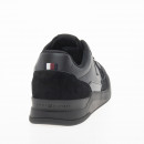 Мужская обувь Tommy Hilfiger Elevated Cupsole Leather Trainers FM0FM04929-BDS - черные