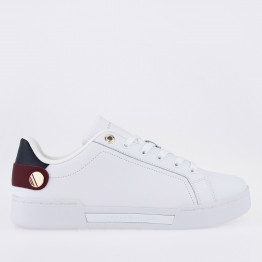 Кроссовки Tommy Hilfiger Button Detail Court FW0FW06733-YBR - белые