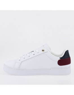 Кроссовки Tommy Hilfiger Button Detail Court FW0FW06733-YBR - белые