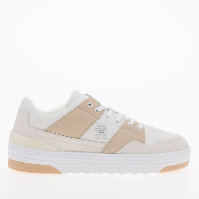 Кроссовки Tommy Hilfiger Th Lo Basket Sneaker FW0FW07309-YBL - бежевые