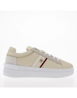 Кроссовки Tommy Hilfiger Corp Webbing Court Sneaker FW0FW07387-AA8 - бежевые