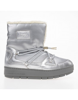 Женские ботинки Tommy Hilfiger Tommy Essential Silver Boots FW0FW07506-0IM - серебряные