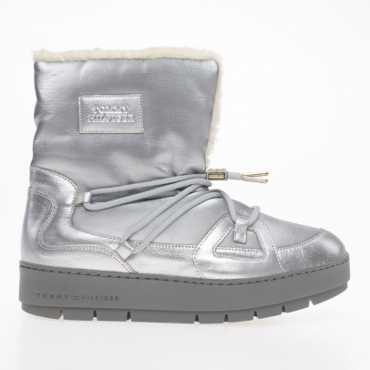 Женские ботинки Tommy Hilfiger Tommy Essential Silver Boots FW0FW07506-0IM - серебряные