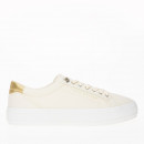 Кроссовки Tommy Hilfiger Essential Vulc Canvas FW0FW07682-AEF - бежевые
