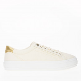 Кроссовки Tommy Hilfiger Essential Vulc Canvas FW0FW07682-AEF - бежевые
