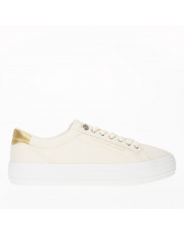 Кроссовки Tommy Hilfiger Essential Vulc Canvas FW0FW07682-AEF - бежевые