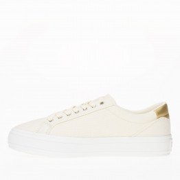 Кроссовки Tommy Hilfiger Essential Vulc Canvas FW0FW07682-AEF - бежевые
