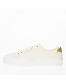 Кроссовки Tommy Hilfiger Essential Vulc Canvas FW0FW07682-AEF - бежевые