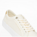 Кроссовки Tommy Hilfiger Essential Vulc Canvas FW0FW07682-AEF - бежевые