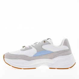 Женские кроссовки Tommy Hilfiger Chunky Feminine Runner Hardware FW0FW07703-PQT - бело-серые