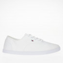 Кеды Tommy Hilfiger Canvas Lace Up FW0FW07805-YBS - белые
