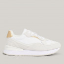 Женские кроссовки Tommy Hilfiger Lux Monogram Runner FW0FW07816-YBS - белые