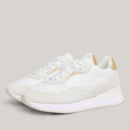 Женские кроссовки Tommy Hilfiger Lux Monogram Runner FW0FW07816-YBS - белые