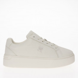 Женская обувь Tommy Hilfiger Nubuck Leather Platform Court FW0FW07912-YBL - бежевые