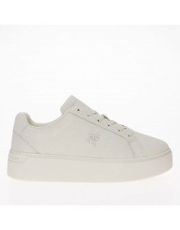 Женская обувь Tommy Hilfiger Nubuck Leather Platform Court FW0FW07912-YBL - бежевые