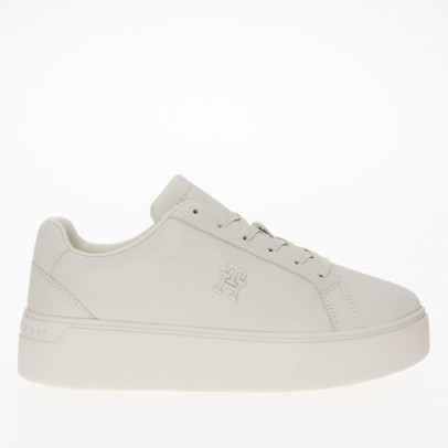 Женская обувь Tommy Hilfiger Nubuck Leather Platform Court FW0FW07912-YBL - бежевые