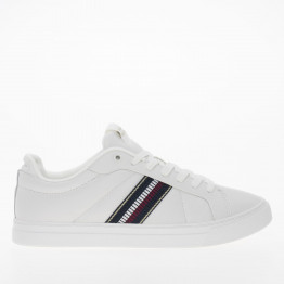 Женские кроссовки Tommy Hilfiger Icon Court Sneakers Stripes FW0FW08110-YBL - белые