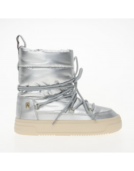 Ботинки Tommy Hilfiger Lace-Up Metallic Snowboot FW0FW08442-0IN - серебристые