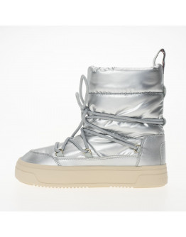Ботинки Tommy Hilfiger Lace-Up Metallic Snowboot FW0FW08442-0IN - серебристые