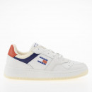 Кроссовки Tommy Jeans Premium Leather Basketball EM0EM01216-0GY - белые