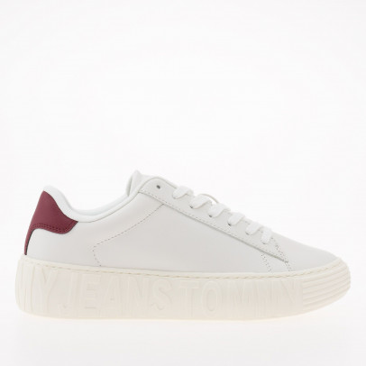 Кроссовки Tommy Jeans TJW New Cupsole Leath LC EN0EN02273-YBL - белые