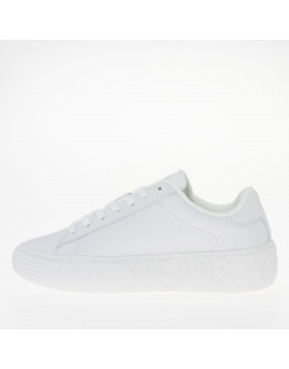 Женские кроссовки Tommy Jeans Leather Cupsole Ess EN0EN02507-YBS - белые