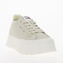 Женские кроссовки Tommy Jeans Vulc Flatform LC Leather EN0EN02610-ACG - бежевые