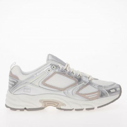 Кроссовки Tommy Jeans Archive Runner EN0EN02680-PJ5 - серебряные