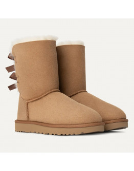 Женская обувь UGG W Bailey Bow II 1016225-CHE - коричневые