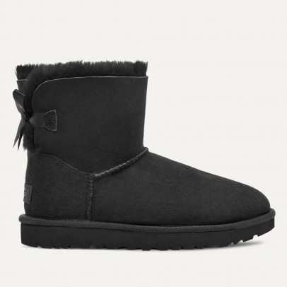 Женская обувь UGG W Mini Bailey Bow II 1016501-BLK - черные