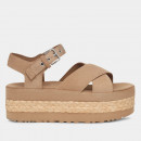 Сандалии Ugg Aubrey Platform Sandal 1152711-SAN - бежевые
