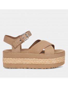 Сандалии Ugg Aubrey Platform Sandal 1152711-SAN - бежевые