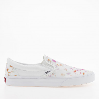 Кроссовки Vans Classic Slip-On Aura Checkerboard VN0A5JLXWHT1 - белые